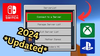 New Method How to add Minecraft servers to PlayStation Xbox and Switch Updated 2024 [upl. by Dew]