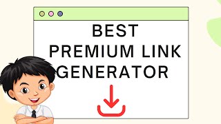 BEST PREMIUM LINK GENERATOR in 2023  100 WORKING [upl. by Ssilb440]