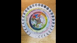 Using the Waldorfstyle Perpetual Circle Calendar for a Moon Phase Study [upl. by Nasaj59]