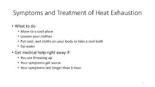 Episode 156  Heat Exhaustion  Symptoms and Treatment [upl. by Werner]