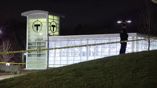 Woman stabbed seriously injured near Boston MBTA Station [upl. by Vinn]