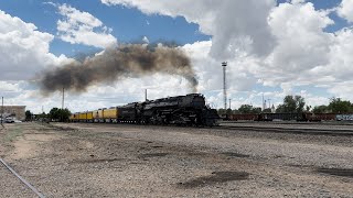 Union Pacific Big Boy 4014 Steam Train Highball Laramie WY Unassisted No Diesel 63024 [upl. by Ecirtram]