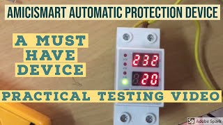 amiciSmart Automatic Over Under Voltage Protection Relay [upl. by Kinzer]