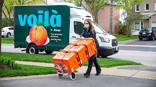 Trying Voilà by Sobeys  Online Grocery Home Delivery Service [upl. by Ahswat]