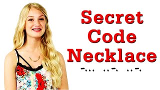 DIY SECRET necklace to share with your BFF 17daily [upl. by Nnayelhsa]