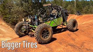 The CBR 1000 buggy Gets Bigger Tires  Are Bigger Tires Better [upl. by Arual]