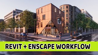 RevitEnscape 31  Exterior Render Tutorial  Workflow 12 [upl. by Helsa]