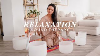 Sound Healing Guided Meditation  Singing Bowls Sound Bath for Relaxation 😌 Leeor Alexandra [upl. by Notluf261]