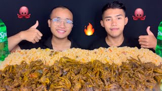 OCTOPUS MUKBANG 🐙 🔥 🔥  MANIPURI MUKBANG [upl. by Esteban]