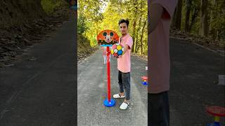 Red￼ Basketball set 🏀 Unboxing Adjustable Indoor amp Outdoor Basketball Game [upl. by Lorant]