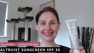 Altruist Sunscreen SPF 50  Review [upl. by Yeltihw]