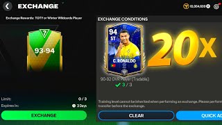 20x 9394 Rated TOTY Pack Opening In FC Mobile 24 [upl. by Aronoff565]