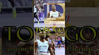 TOBOGO 200m Olympic Champion botswana trackandfield olympics paris2024 olympics2024 [upl. by Loughlin]