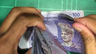 Counting Money Malaysian Ringgit MYR [upl. by Aleina928]