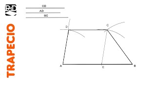 Cómo trazar un Trapecio Escaleno dados sus 4 Lados  Cuadriláteros [upl. by Mellen713]