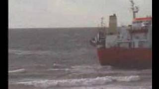 Stranding Flottbeck bij Zoutelande 28 okt 2000 [upl. by Eiralc]