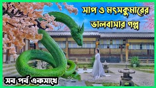 মৎস্যকুমার ও সাপ ডিমনের ভালবাসার গল্প।।All epiaode।snake and mermaid chinese movie explain in Bangla [upl. by Omer]