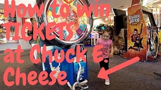 How to win lots of tickets Chuck E Cheese [upl. by Allenaj]