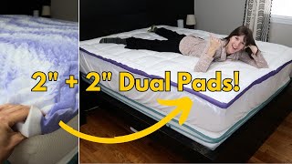 ChiXpace Dual 4quot Mattress Topper  Full Demo Review [upl. by Heber]