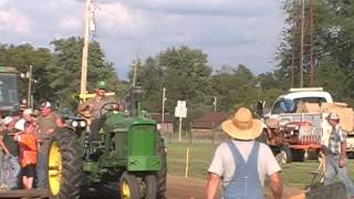 3010 john deere gas 3 16 plow pull florance mo pt 2 [upl. by Avuha555]