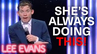 Lees Wife Is At War With Clothes  Lee Evans [upl. by Banebrudge385]