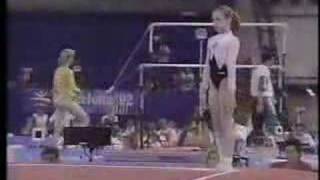 Tatiana Lysenko  1992 Olympics AA  Floor Exercise [upl. by Aicilav]