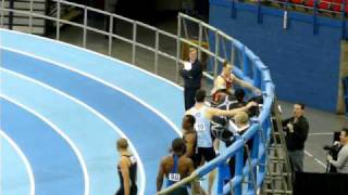 Dwain Chambers 60m falls 2010 Birmingham GamesMOV [upl. by Yreved]