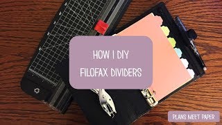 DIY Filofax Dividers  Colorful Scalloped Tab Dividers [upl. by Bren]