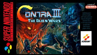 Longplay SNES  Contra III The Alien Wars 2 Players 4K 60FPS [upl. by Ajed823]