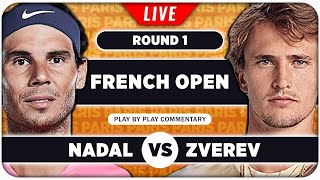 NADAL vs ZVEREV • French Open 2024 • LIVE Tennis PlaybyPlay Stream [upl. by Vallery]