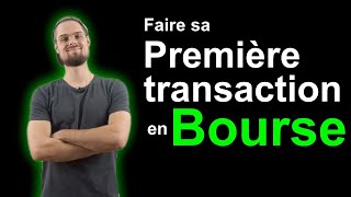 Comment faire sa première transaction en bourse🤑 [upl. by Ajet]