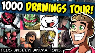 1000 DRAWINGS amp ANIMATIONS From the Best Year of My Professional Art Career [upl. by Lauber392]