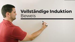 Beweis durch vollständige Induktion Prinzip der vollst Induk mit Beispiel  Mathe by Daniel Jung [upl. by Aroon]