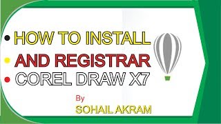 how to install corel draw x7 with keygen crack by sohail akram [upl. by Farleigh]