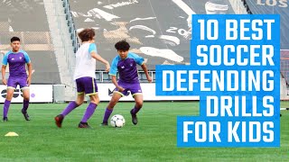 10 Best Soccer Defending Drills for Kids  Youth Soccer Defense Drills  Fun Soccer Drills by MOJO [upl. by Eivi]