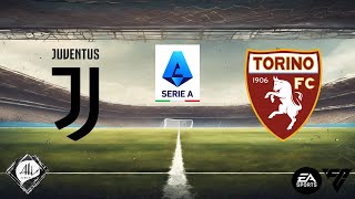 Juventus x Torino  12 rodada Série A  Campeonato Italiano  2425  EA FC [upl. by Yttel]