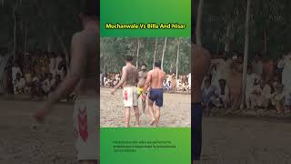 Best fight By farooq Muchanwala Against Billa and Nisar Punjab Kabaddi At Bahgyar mahar shorts [upl. by Jenni]