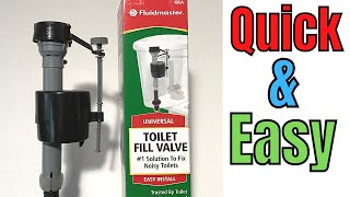 One Minute Replace a Fluidmaster Toilet Fill Valve [upl. by Korey804]