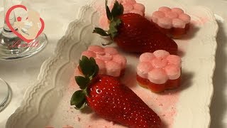 Strawberry Flower  Cookies Dessert  Easy Delicious Recipe [upl. by Raney]