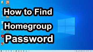 How to Find Homegroup Password in Windows [upl. by Gnouhk272]