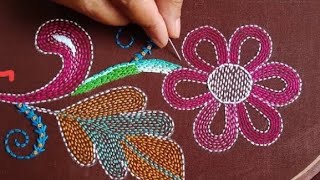 অসাধারণ ১২ টি নকশী কাঁথা সেলাই ডিজাইন Nokshi Katha Silai Design Idea [upl. by Haelem497]