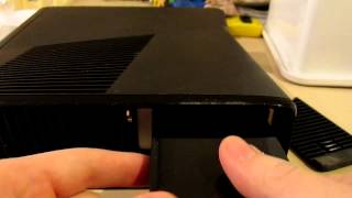 Change  Remove Hard Drive Xbox 360 Slim [upl. by Yoko]