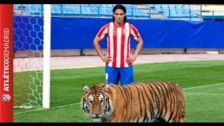 Un tigre anda suelto en el Vicente Calderón A tiger on the loose Radamel Falcao [upl. by Urbai427]