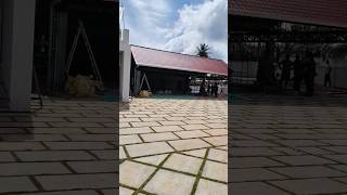 shortvideobig carporch carporch ceramic tile roof Pollachi ceramic tile roof palakkad [upl. by Treboh909]