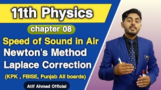 Speed of sound in air class 11  Newtons formula for speed of sound in air  Laplaces correction [upl. by Acissej923]