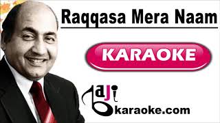 Raqqasa Mera Naam  Video Karaoke Lyrics  The Great Gambler Mohammad Rafi Baji Karaoke [upl. by Frendel]