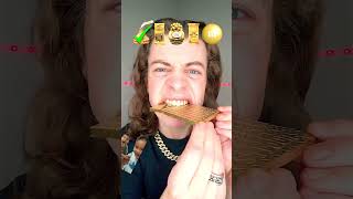 Асмр коллаб goldchocolate mukbang ediblegold funny satisfying food shortvideo [upl. by Calabresi]