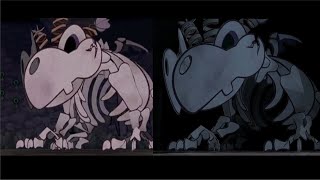 BONETAIL BOSS FIGHT COMPARISON Paper Mario TTYD Remake vs Original [upl. by Whit]