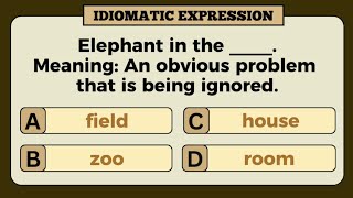 IDIOMATIC EXPRESSIONSCHOOSE THE CORRECT WORD TO COMPLETE THE IDIOMATIC EXPRESSION [upl. by Mill]