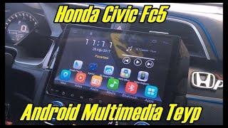 Honda Civic Fc5 Android Multimedia Teyp Navigasyon Montajı Ayrıntılı İnceleme [upl. by Anikes]